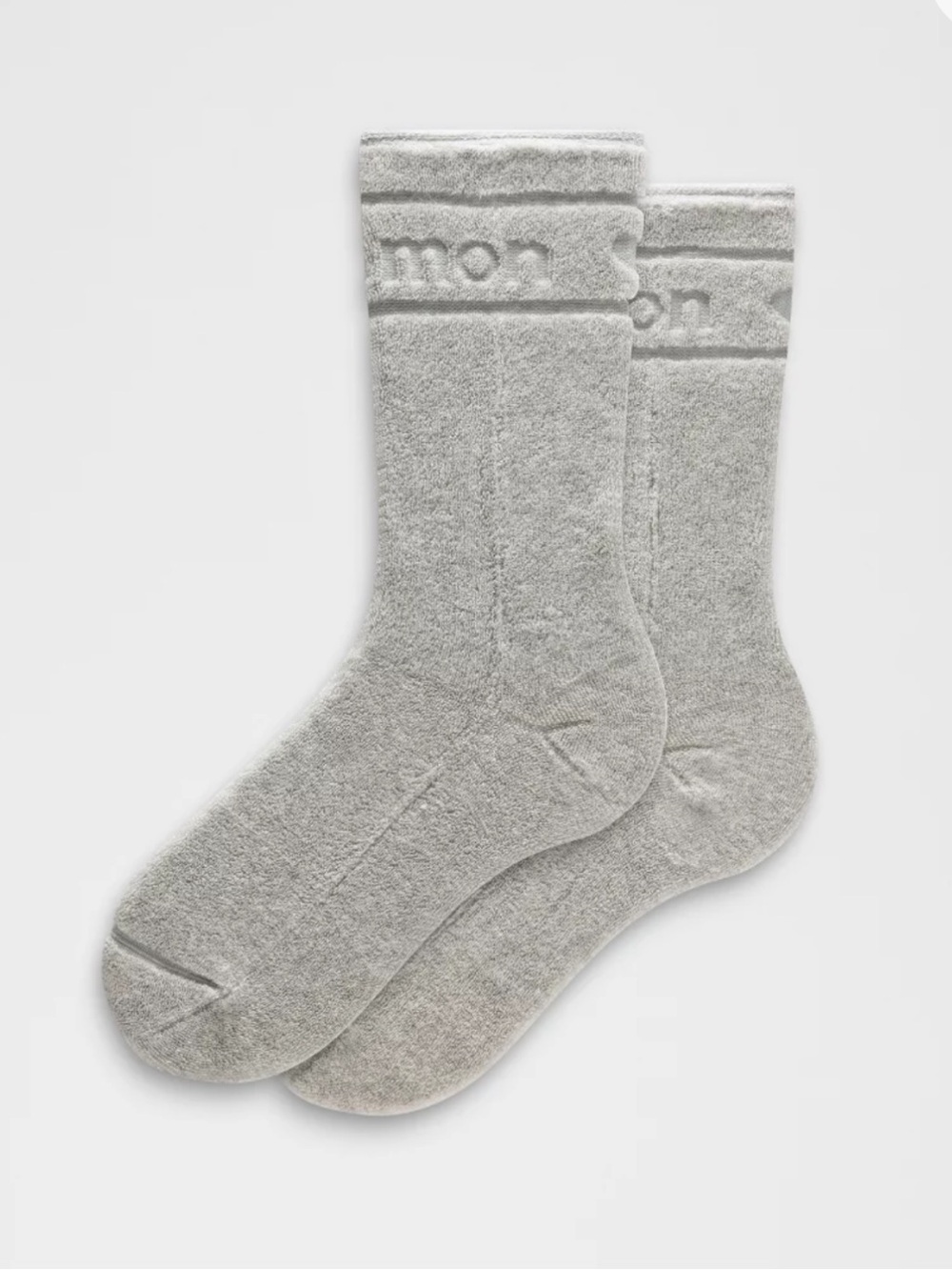 lululemon athletica Terry Crew Socks - Light Gray, XL